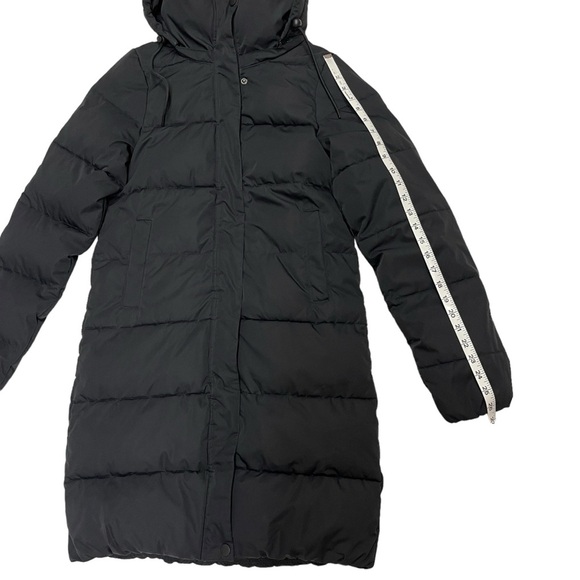 Ripzone puffer parka long Jacket size XS black quilted Winter Jacket - Picture 7 of 15